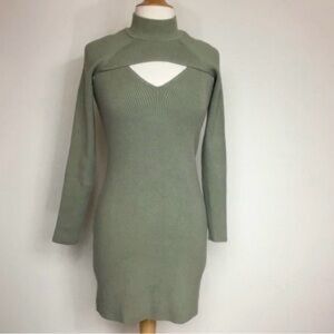 Abercrombie & Fitch Olive Ribbed Sweater